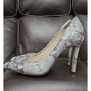 Vince Camuto KAIN Snakeskin Print High Heels Shoes Women's Size 8.5